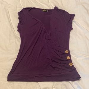 Cute little purple, short sleeve top